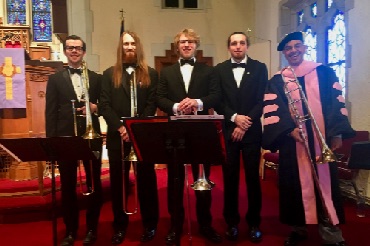 BU Founders Day with the BU Trombone Quartet
